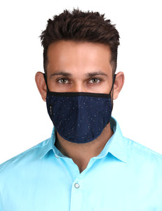 Arrow Print - Cotton Reusable N95 Mask (Without Valve, Pack of 2 PM2.5 Filters and Detachable Headband)