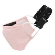 Load image into Gallery viewer, Coral - Cotton Reusable N95 Mask (Without Valve, Pack of 2 PM2.5 Filters and Detachable Headband)